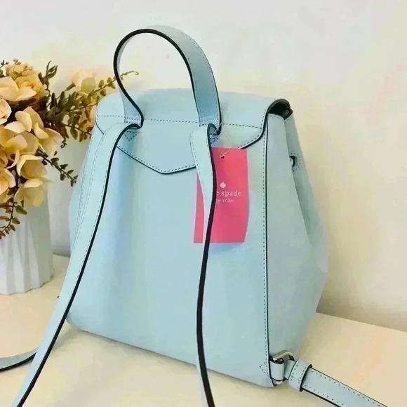 Kate spade Lizzie Medium Flap Backpack frosty sky - Picture 4 of 11